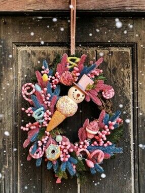 Whimsical Christmas wreath